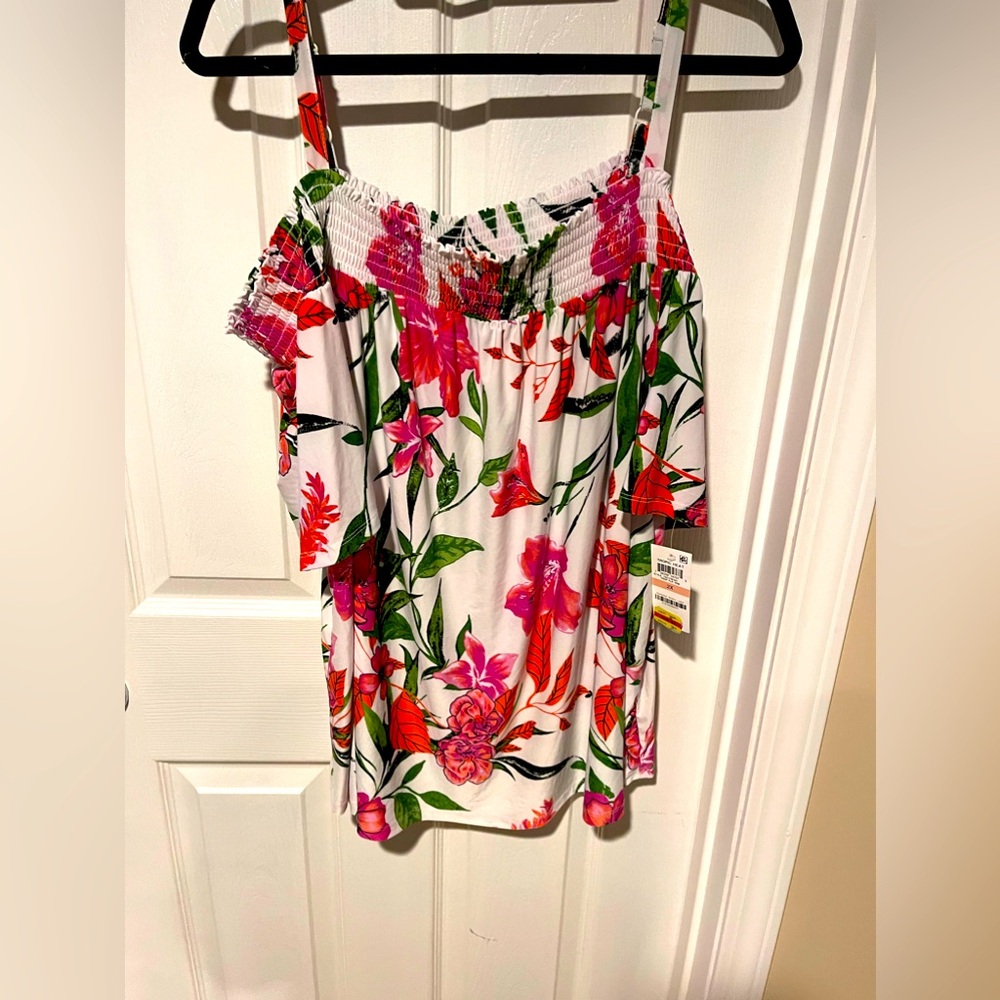 NWT INC Concepts Off the Shoulder top Size 2X